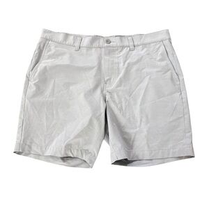 Travis Mathew Men's Gray Flat Front Golf Shorts 38